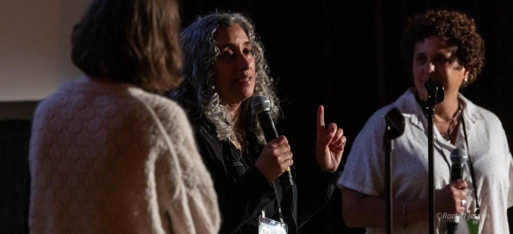 Geeta Gandbhir onstage at Full Frame